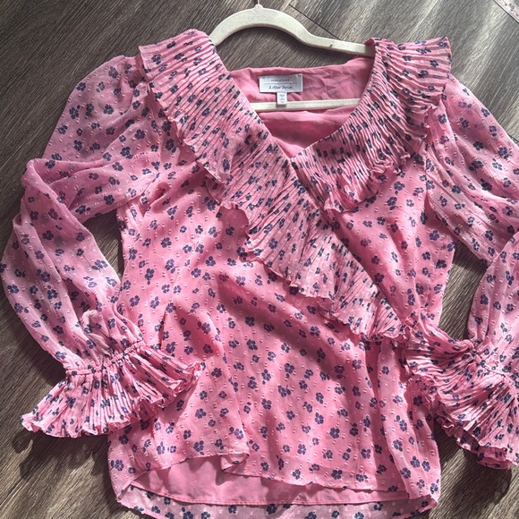 & Other Stories Pink Ruffle Blouse - Picture 4 of 8